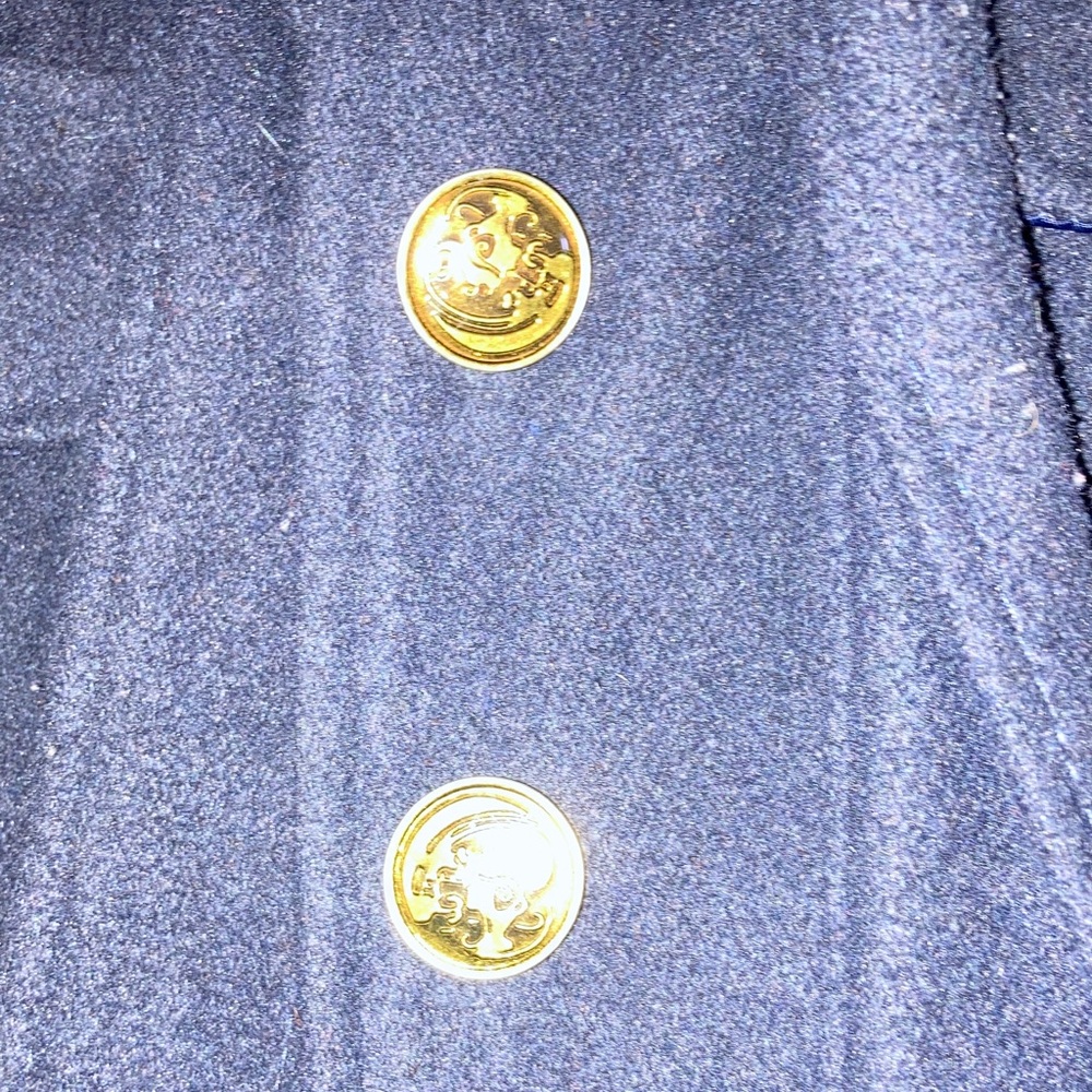 Women’s Outer Edge Navy Blue Pea Coat Jacket - Picture 4 of 8